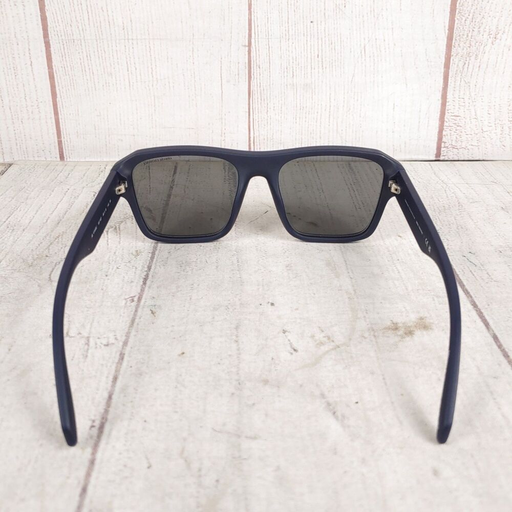 ARMANI Exchange Sunglasses - AX4154SU 837187 - Matte BLUE Grey Men's 56 mm USED - Picture 10 of 13